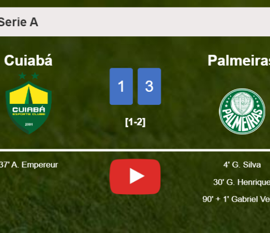 Palmeiras conquers Cuiabá 3-1. HIGHLIGHTS