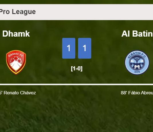 Al Batin snatches a draw against Dhamk