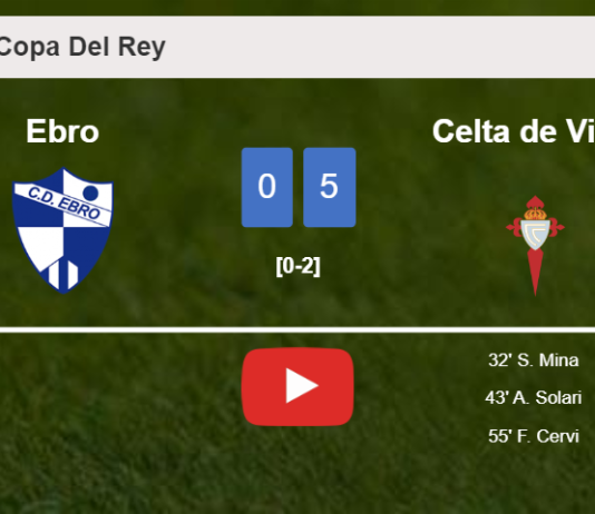 Celta de Vigo overcomes Ebro 5-0 after playing a incredible match. HIGHLIGHTS