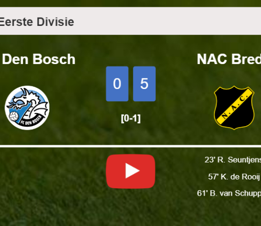 NAC Breda tops FC Den Bosch 5-0 after playing a incredible match. HIGHLIGHTS