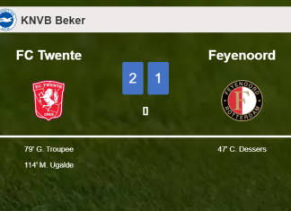 FC Twente recovers a 0-1 deficit to beat Feyenoord 2-1