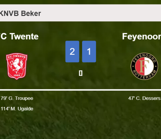 FC Twente recovers a 0-1 deficit to beat Feyenoord 2-1