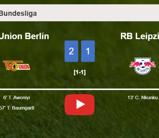 FC Union Berlin defeats RB Leipzig 2-1. HIGHLIGHTS