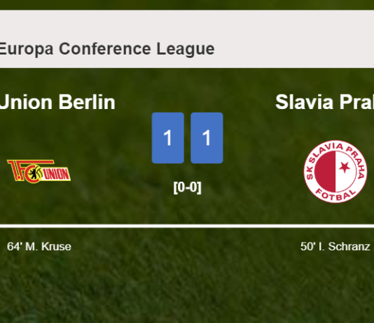 FC Union Berlin and Slavia Praha draw 1-1 on Thursday