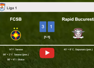 FCSB defeats Rapid Bucuresti 3-1. HIGHLIGHTS