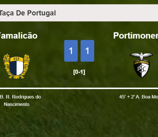 Famalicão and Portimonense draw 1-1 on Tuesday