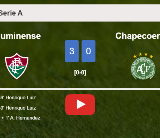 Fluminense prevails over Chapecoense 3-0. HIGHLIGHTS