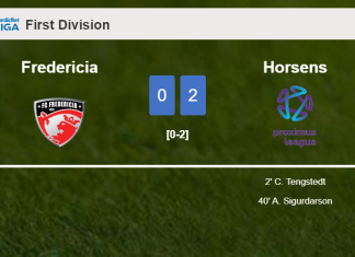 Horsens tops Fredericia 2-0 on Friday