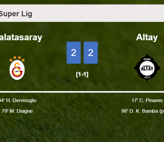Altay and Galatasaray draw 2-2 on Saturday