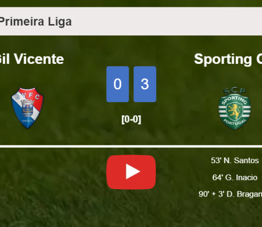 Sporting CP beats Gil Vicente 3-0. HIGHLIGHTS