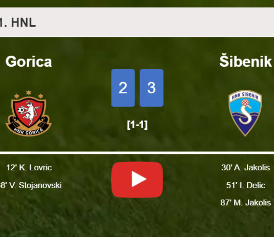 Šibenik defeats Gorica 3-2. HIGHLIGHTS