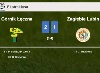 Górnik Łęczna recovers a 0-1 deficit to best Zagłębie Lubin 2-1
