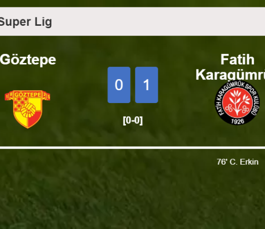 Fatih Karagümrük prevails over Göztepe 1-0 with a goal scored by C. Erkin