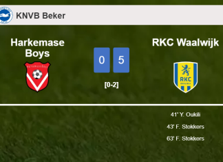 RKC Waalwijk beats Harkemase Boys 5-0 after playing a incredible match