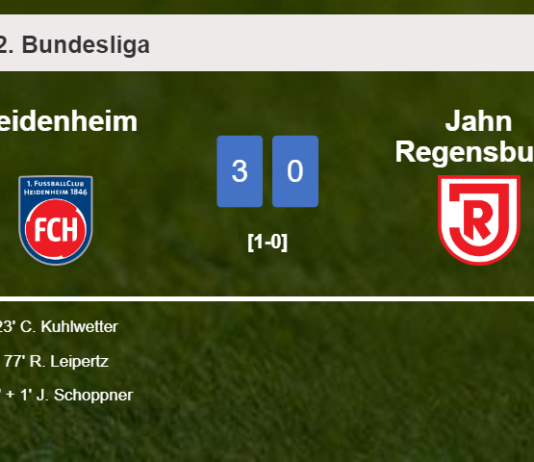 Heidenheim defeats Jahn Regensburg 3-0