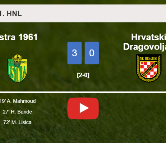 Istra 1961 overcomes Hrvatski Dragovoljac 3-0. HIGHLIGHTS