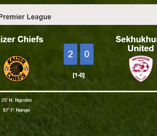 Kaizer Chiefs conquers Sekhukhune United 2-0 on Sunday