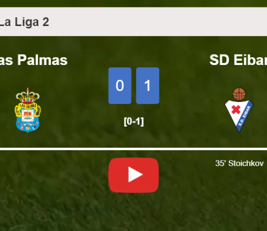 SD Eibar tops Las Palmas 1-0 with a goal scored by S. . HIGHLIGHTS