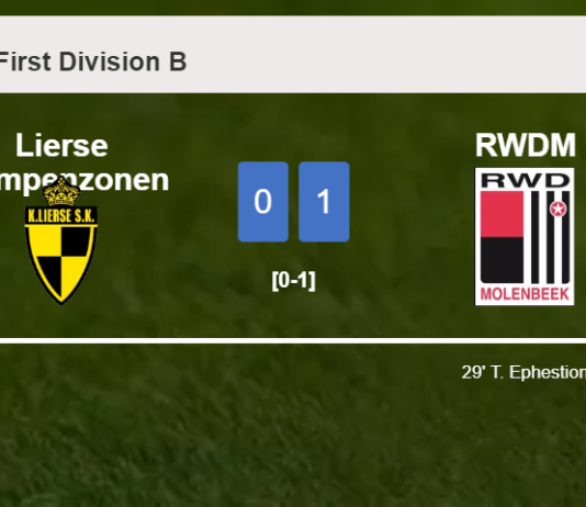 RWDM conquers Lierse Kempenzonen 1-0 with a goal scored by T. Ephestion