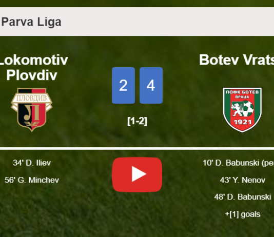 Botev Vratsa beats Lokomotiv Plovdiv 4-2. HIGHLIGHTS