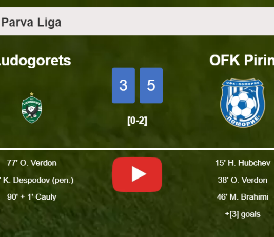 OFK Pirin prevails over Ludogorets 5-3 after playing a incredible match. HIGHLIGHTS