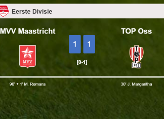 MVV Maastricht snatches a draw against TOP Oss