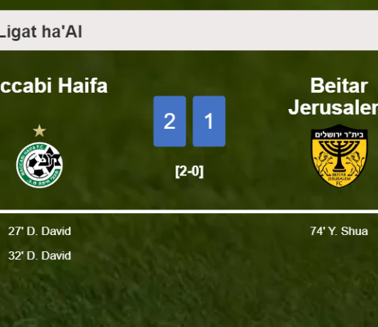 Maccabi Haifa conquers Beitar Jerusalem 2-1 with D. David scoring 2 goals