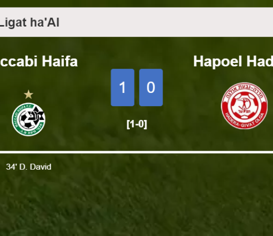 Maccabi Haifa defeats Hapoel Hadera 1-0 with a goal scored by D. David