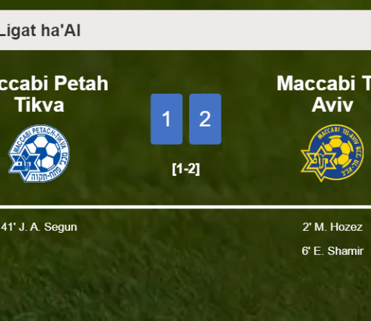 Maccabi Tel Aviv tops Maccabi Petah Tikva 2-1