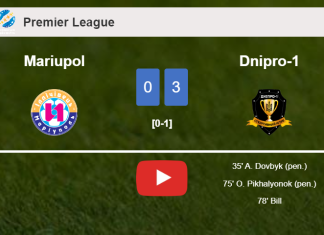 Dnipro-1 tops Mariupol 3-0. HIGHLIGHTS