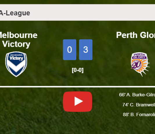 Perth Glory beats Melbourne Victory 3-0. HIGHLIGHTS