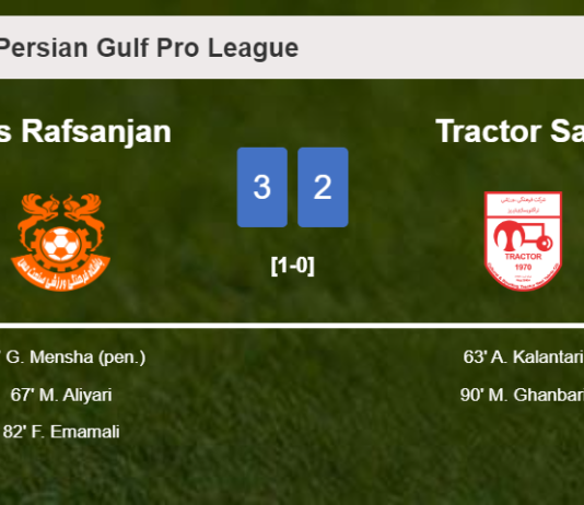 Mes Rafsanjan beats Tractor Sazi 3-2