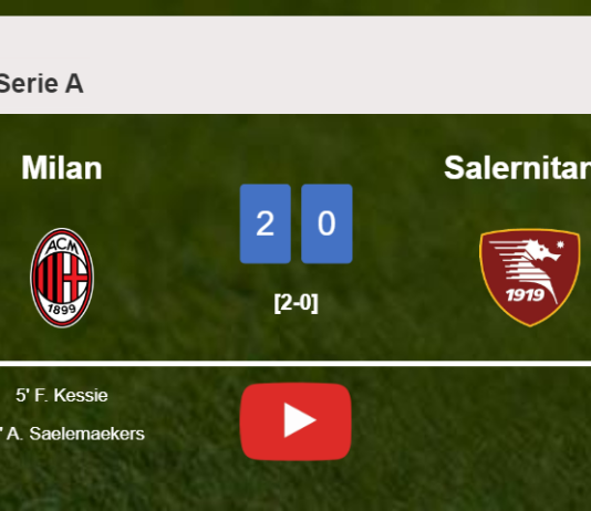 Milan surprises Salernitana with a 2-0 win. HIGHLIGHTS