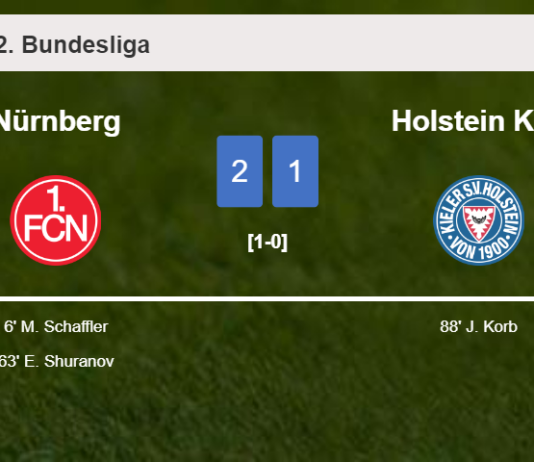 Nürnberg steals a 2-1 win against Holstein Kiel
