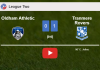 Tranmere Rovers overcomes Oldham Athletic 1-0 with a late goal scored by C. Jolley. HIGHLIGHTS