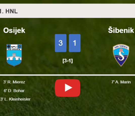 Osijek tops Šibenik 3-1. HIGHLIGHTS