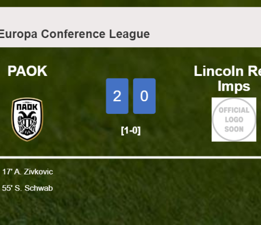 PAOK overcomes Lincoln Red Imps 2-0 on Thursday
