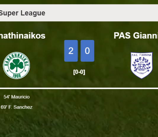 Panathinaikos overcomes PAS Giannina 2-0 on Sunday