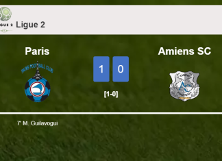 Paris overcomes Amiens SC 1-0 with a goal scored by M. Guilavogui