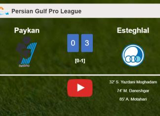 Esteghlal conquers Paykan 3-0. HIGHLIGHTS