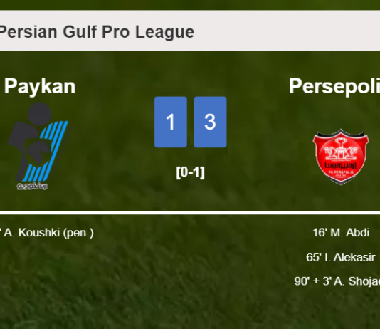 Persepolis defeats Paykan 3-1