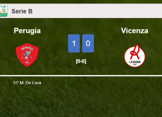 Perugia conquers Vicenza 1-0 with a goal scored by M. De. Interview