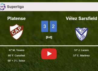 Platense tops Vélez Sarsfield after recovering from a 1-2 deficit. HIGHLIGHTS