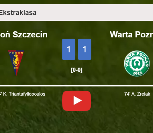 Pogoń Szczecin clutches a draw against Warta Poznań. HIGHLIGHTS