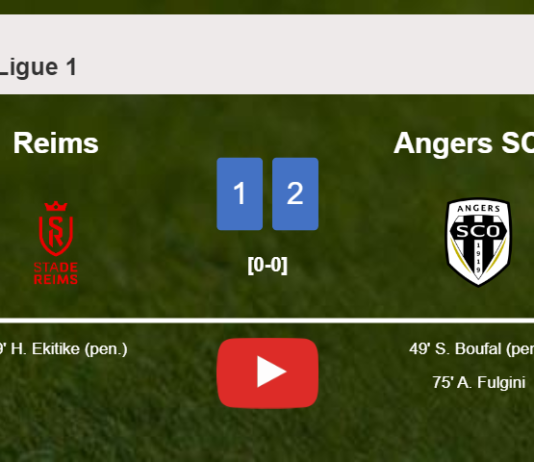 Angers SCO beats Reims 2-1. HIGHLIGHTS