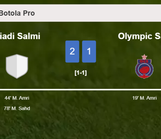 Riadi Salmi recovers a 0-1 deficit to conquer Olympic Safi 2-1