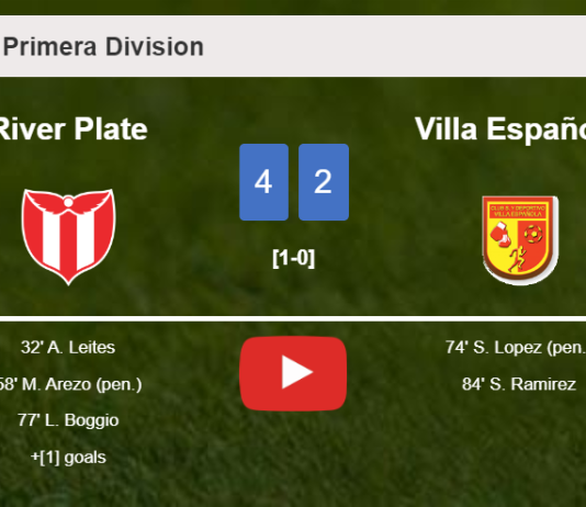 River Plate beats Villa Española 4-2. HIGHLIGHTS