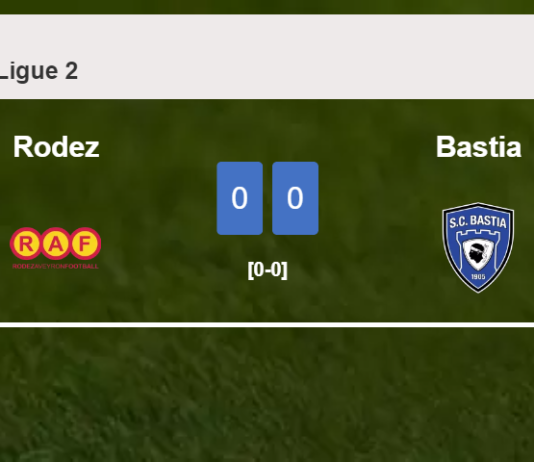 Bastia stops Rodez with a 0-0 draw
