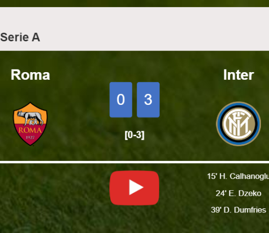 Inter defeats Roma 3-0. HIGHLIGHTS
