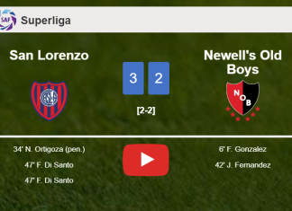 San Lorenzo conquers Newell's Old Boys after recovering from a 1-2 deficit. HIGHLIGHTS